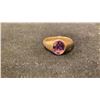 Image 1 : APPROX 10K MENS RING SET WITH AMETHYST (2.3G)