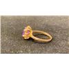 Image 2 : APPROX 10K LADIES RING SET WITH AMETHYST (2.3G)