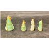 Image 2 : FOUR BUDDHA JADEITE & STONE PENDANTS