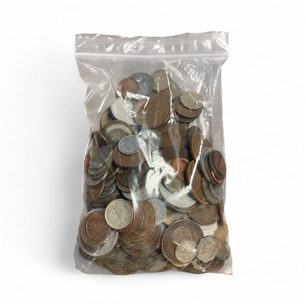 2.5 Pound Bag of a Variety of World  Coins - Europe, Uk, and More