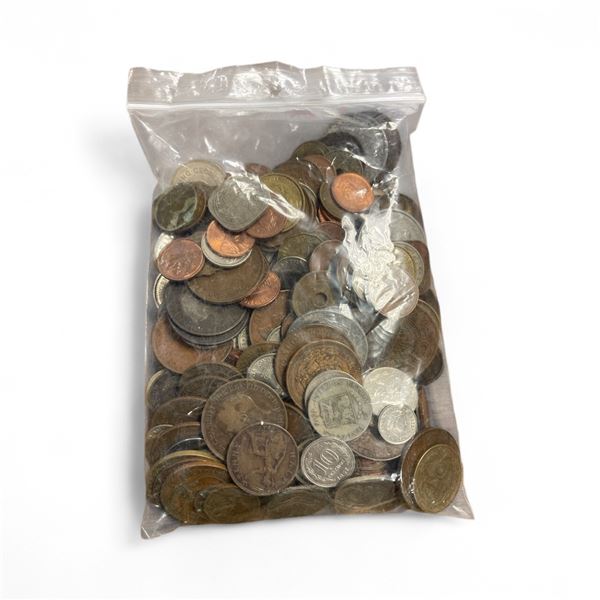 2.5 Pound Bag of a Variety of World  Coins - Europe, Uk, and More