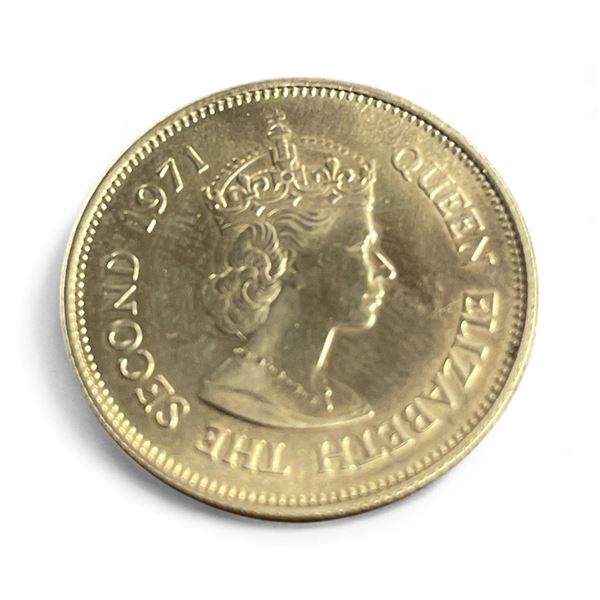Gold 1971 Mauritius Elizabeth II "Independence" 200 Rupees Coin - .917 Gold -  15.56 grams