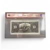 Image 2 : Graded 1937 Canadian $10 Bank Note - Grade 40 Extra Fine - BC-24c - Coyne-Towers