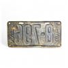 Image 2 : 1924 Saskatchewan 4 Digit Single License Plate -#8-796