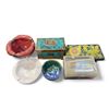 Image 1 : Group of 6 Items - Motawi Art Tile, Silvia Dotto Bowl, Trinket Box, and More