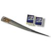 Image 1 : 2002 Salt Lake City Olympic Torch with 2 Advertising Cards - 33" Long