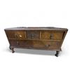 Image 2 : Antique Oak Dresser with Tilt Mirror on Barley Twist Frame - Dresser is 20" x 44" x 58" tall at the 