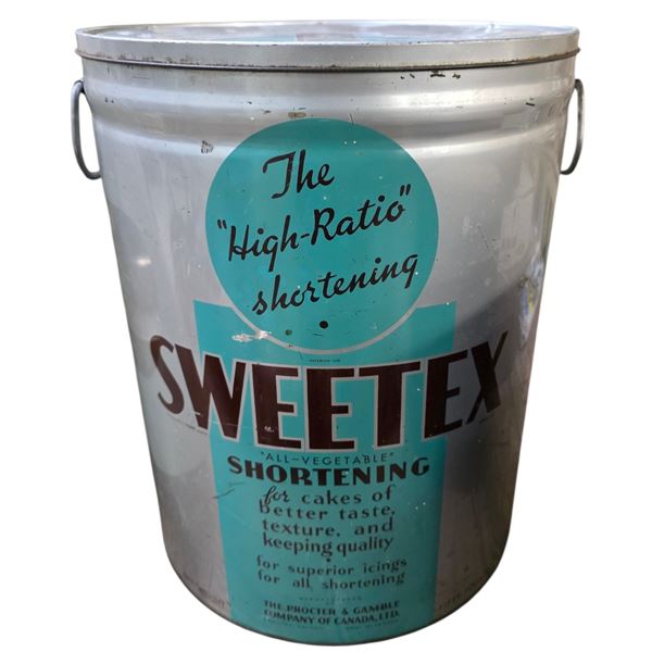 50 LB Sweetex Shortening Pail with Lid