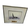 Image 1 : Framed James Wilson "Solitaire" Orca Print with Brass Trophy Plaque - 11" x 14" framed