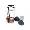 Image 1 : Men's Valet Stand, Magazine Rack, Step Stool and 3 Assorted Lamp Shades