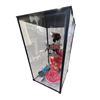 Image 2 : 3 Collectible Dolls in a Glass Case - Tallest Doll is 18"