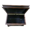 Image 3 : Wood Chest on Metal Stand - Total dimensions are 12" x 20" x 23" Tall