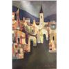 Image 2 : 1969 Original Tok Shoji Oil on Canvas Painting - 16" x 23" framed