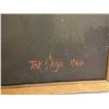 Image 3 : 1969 Original Tok Shoji Oil on Canvas Painting - 16" x 23" framed