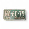 Image 1 : 1968 Alberta 6 Digit Single License Plate - NA-60-75