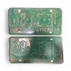 Image 2 : Matching Pair of 1968 Alberta 6 Digit License Plates - JEW-34-86