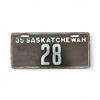Image 1 : 1935 Saskatchewan 2 Digit Single License Plate -28