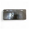Image 2 : 1935 Saskatchewan 2 Digit Single License Plate -28