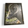 Image 1 : Oversize "Big Horn Sheep"  Giclee Painting on Canvas  - Wood Frame is 53" x 65" - Approximate size