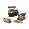 Image 1 : 3 Vintage Cast Metal Clothes Irons