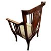 Image 2 : Antique Oak Arm Chair with Carved Splat & Needle Point Seat