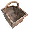 Image 2 : Vintage Woven Wicker Basket - 19" x 13" x 12" deep