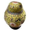 Image 2 : 2 Chinese Glazed Porcelain Ginger Jars - Tallest is 7"