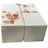 Image 3 : Pair of Squared 12" Porcelain Vases - Chip on the underside of one vase