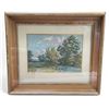 Image 1 : Vintage Petit Point Landscape Picture - 15" x 13" framed