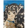 Image 2 : Vintage Framed Petit Point Picture of a Spaniel - 26" x 22" framed