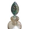 Image 2 : Iridescent Art Glass Stoppered Wine Carafe with 2 Matching Glasses