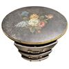 Image 2 : Painted Oval 3 Drawer Cabinet - 14" x 18" x 29" tall