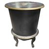 Image 3 : Painted Oval 3 Drawer Cabinet - 14" x 18" x 29" tall