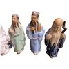 Image 2 : 6 Glazed Pottery Figurines - Tallest is 4.5"
