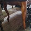 Image 3 : Marble Topped Coffee Table with Cabriole Style Legs - 24" x 36" x 19" tall. Contents not included.