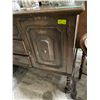 Image 3 : Antique Oak Sideboard - Has its original hardware - 21" x 54" x 50" tall at the back Contents not in
