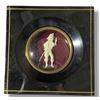 Image 1 : Spanish Carved Figurine in Vintage Box Frame - 1" deep x 6" x 6"