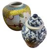 Image 2 : 4 Piece Group of Asian Porcelain Items - Teapot and Ginger Jar are missing the lids