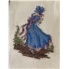 Image 2 : 2 Vintage Petit Point Pictures and 2 Prints - Petit Points are 7" x 7" framed
