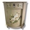 Image 1 : Small Painted Wood Cabinet with Drawer - 15" x 20" x 24" tall