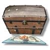 Image 1 : Irish Kane & Co Vintage Camel Back Shipping Trunk - Made in Dublin