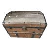 Image 2 : Irish Kane & Co Vintage Camel Back Shipping Trunk - Made in Dublin