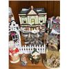 Image 8 : 2 Shelves of Christmas Décor and Vintage Figurines