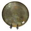 Image 2 : Group of 4 Decorative Brass Items - Pair of 10" Vases. 12" Tray and Cigarette Box