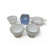 Image 1 : Blue Pyrex Butter Dish & 6 Dynaware Ramekins & 1 Dynaware 4.5" Dish