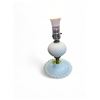 Image 2 : Pair of Vintage Hobnail Milk Glass Lamp Bases - 10" tall