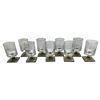 Image 1 : 9 Vintage Rosenthal "Linear Smoke" 3" Shot Glasses