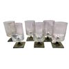Image 1 : 6 Vintage Rosenthal "Linear Smoke" 4.25" Wine Glasses
