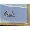 Image 2 : Lee Reynold Signed Oil on Canvas Painting of Sea Life - 50" x 40" framed