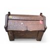 Image 1 : Solid Wood Peaked Roof Storage Chest - 24" x 34" x 24" tall